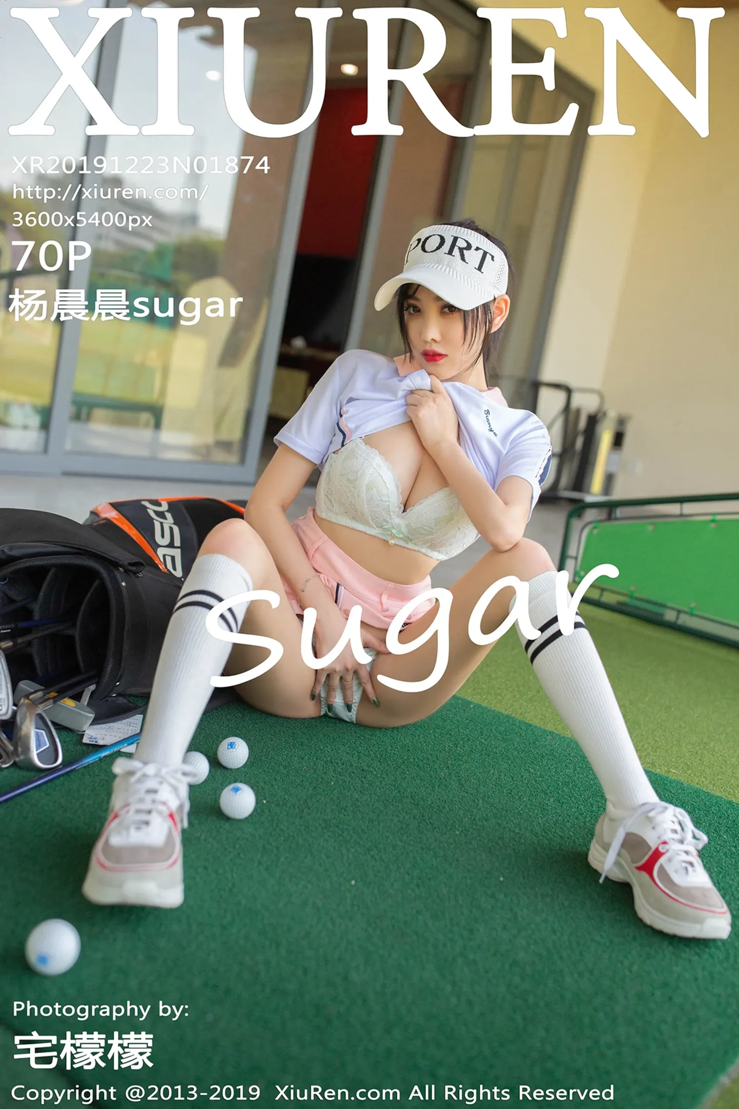 [XiuRen秀人网]No.1874_女神杨晨晨sugar高尔夫主题白色内衣配粉色短裙撩人诱惑写真70P-秀人网 - XiuRen.Xyz